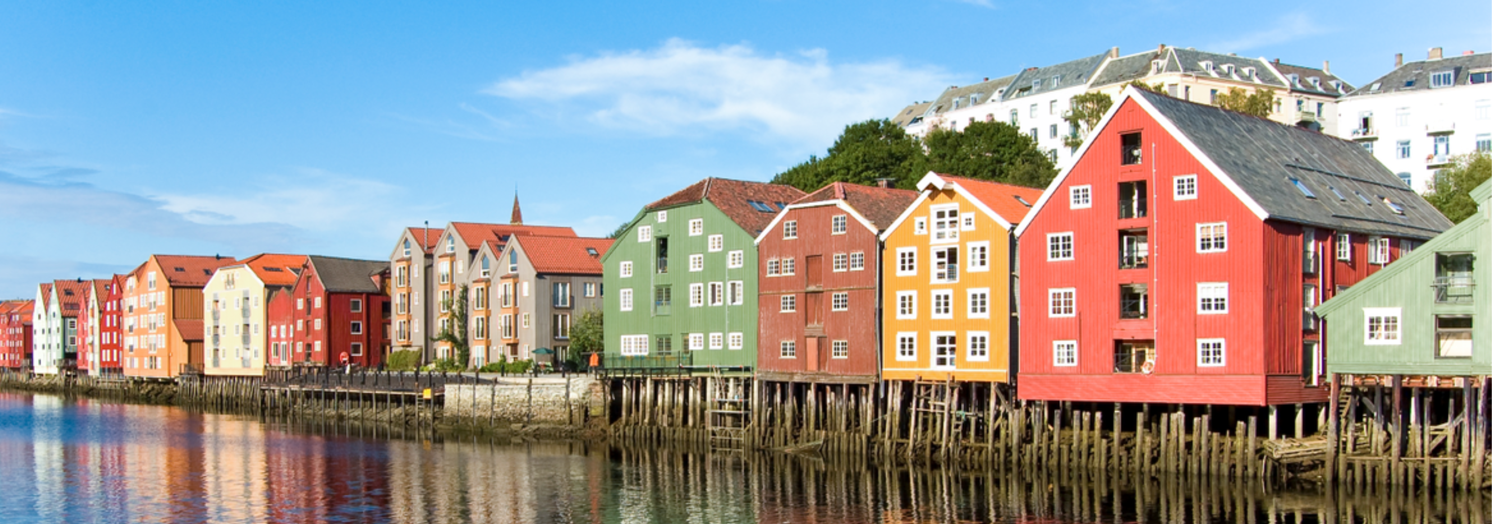 Husene på Bakklandet i Trondheim