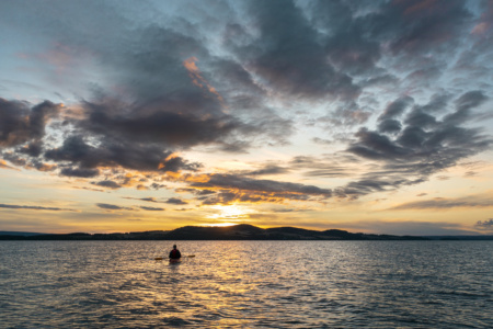 Paddling på Mjøsa