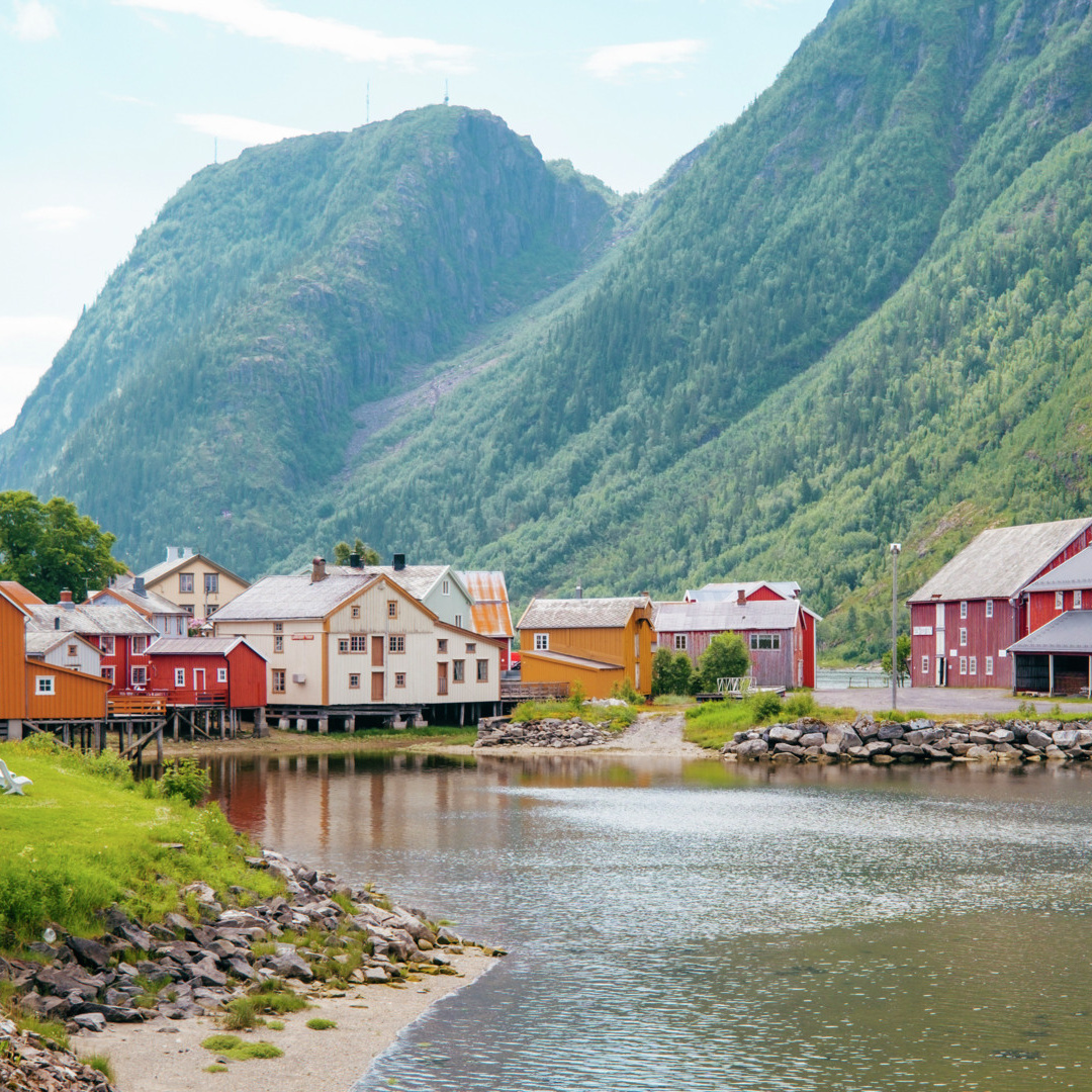 Utsikt over Sjøgata i Mosjøen