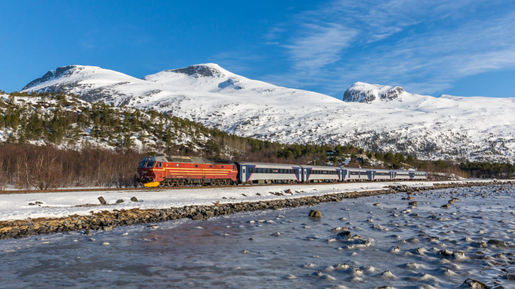 The Nordland line in the winter