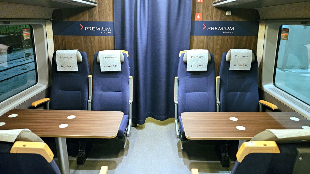 Premium avdeling om bord i SJ Nord tog